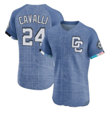 Men Washington Nationals #24 Cade Cavalli  blue Nike MLB Jersey 0919